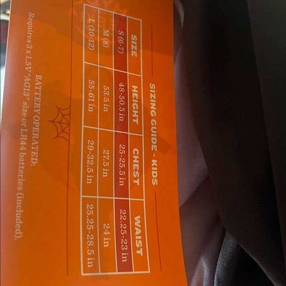 Hyde & Eek! Kids Light-Up Raven Costume size S 3 years - Picture 4 of 4